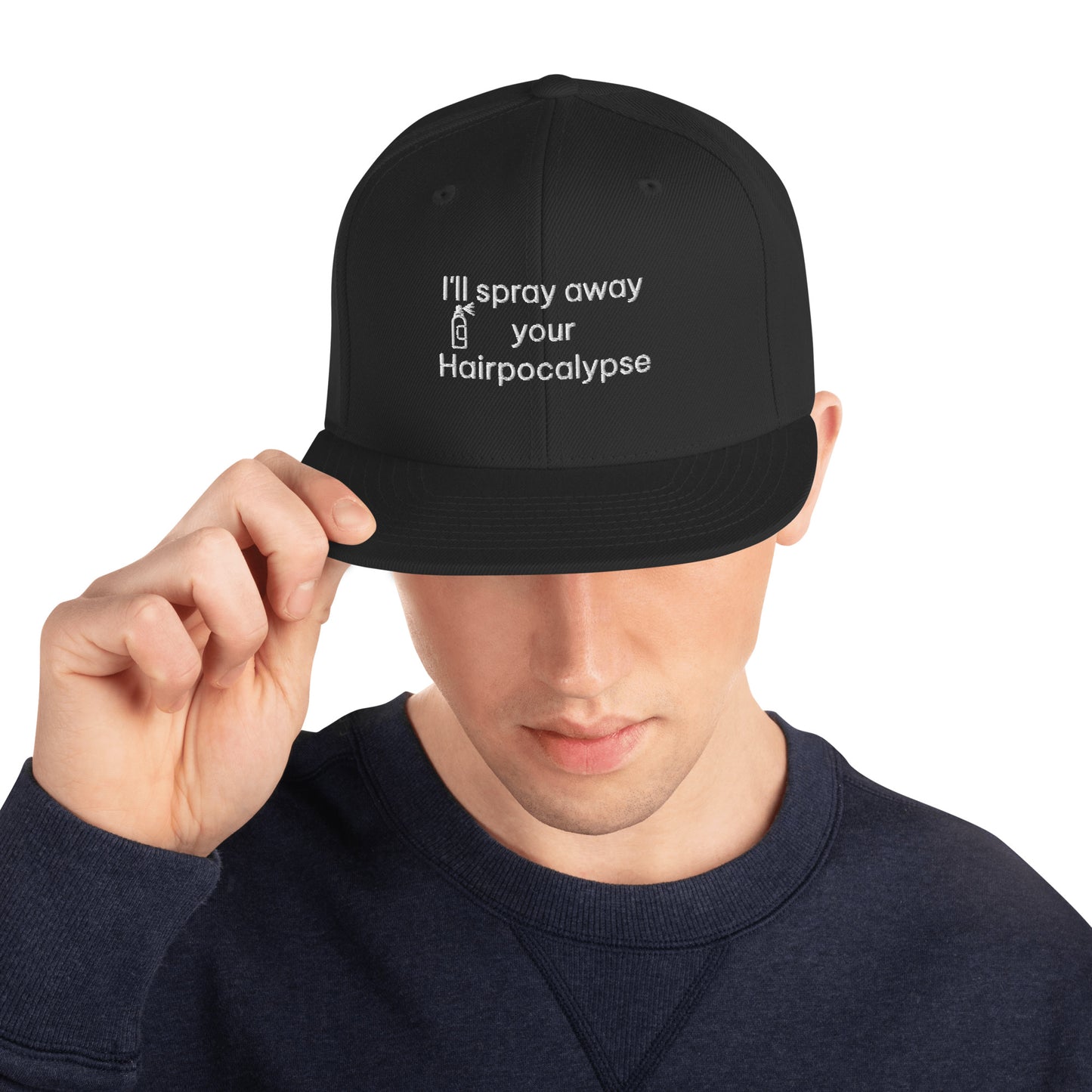 Spray away Hairpocalypse Snapback Hat