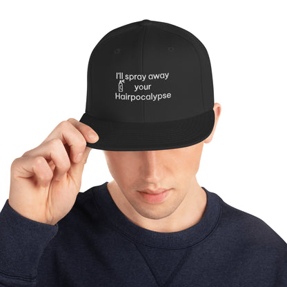 Spray away Hairpocalypse Snapback Hat