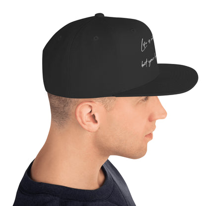 Life`s not perfect, but your Hair can be! Snapback Hat