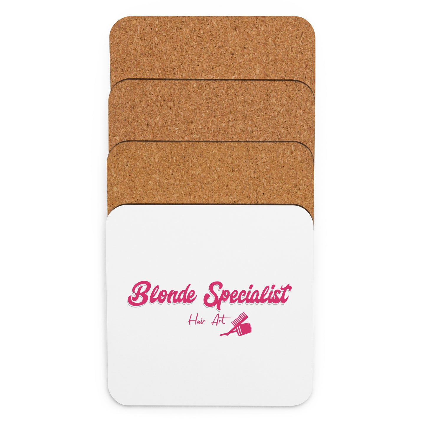 Blonde Specialist Cork-back coaster