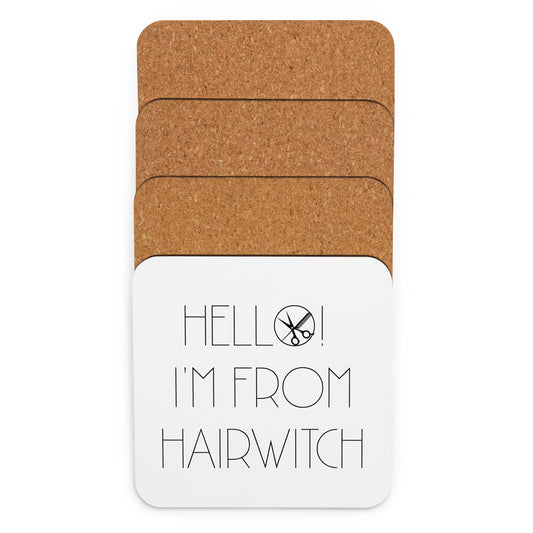 Hello! I'm From HAIRWITCH Cork-back coaster