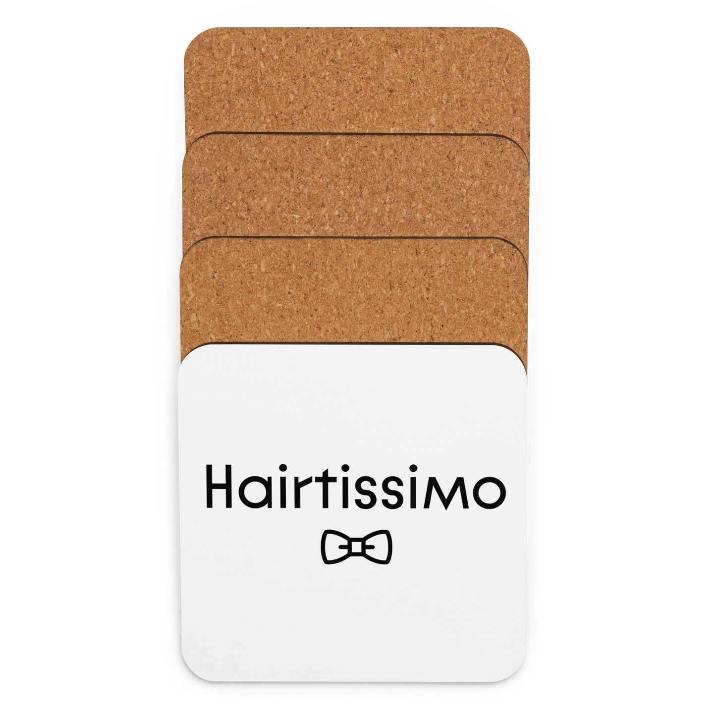 Hairtissimo (femme) Cork-back coaster