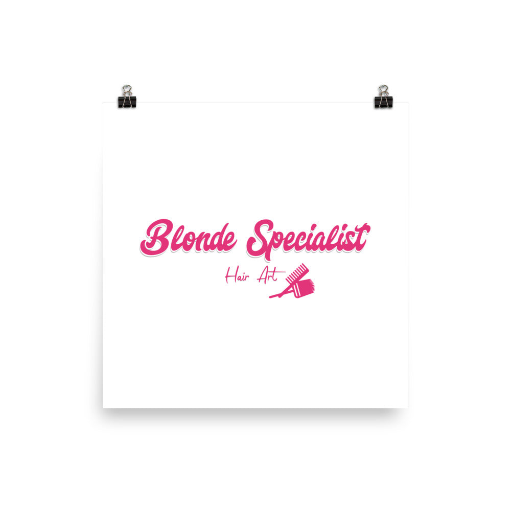 Blonde Specialist Poster