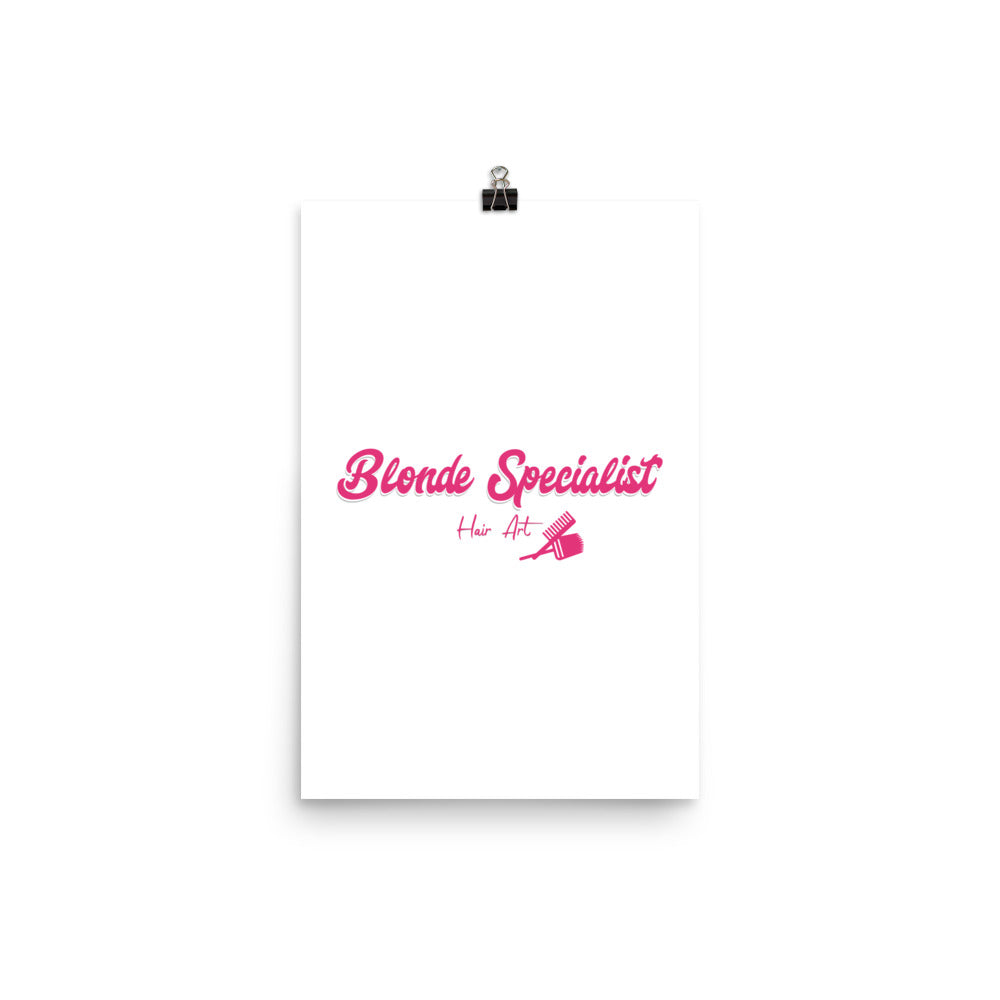 Blonde Specialist Poster