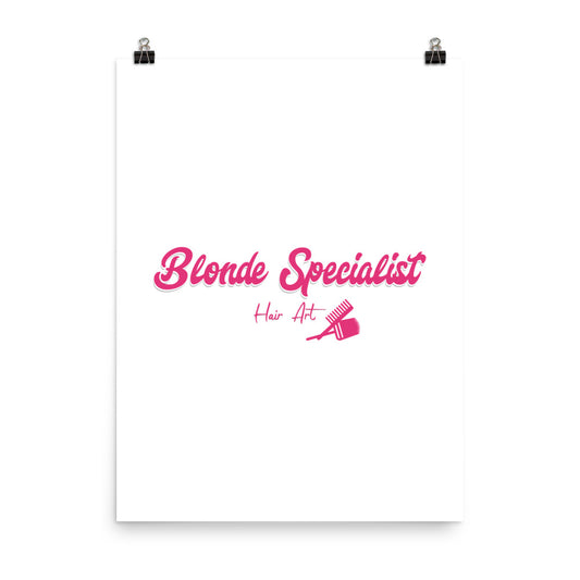 Blonde Specialist Poster