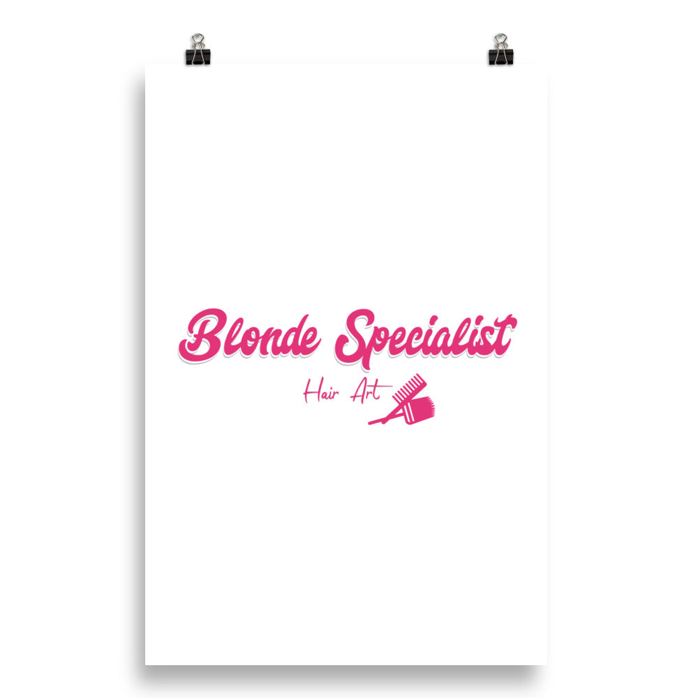 Blonde Specialist Poster