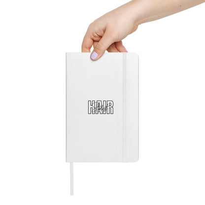 HAIR Stylist White Hardcover bound notebook