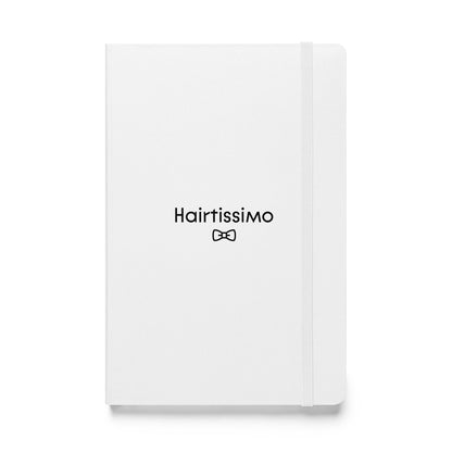 Hairtissimo (femme) White Hardcover bound notebook