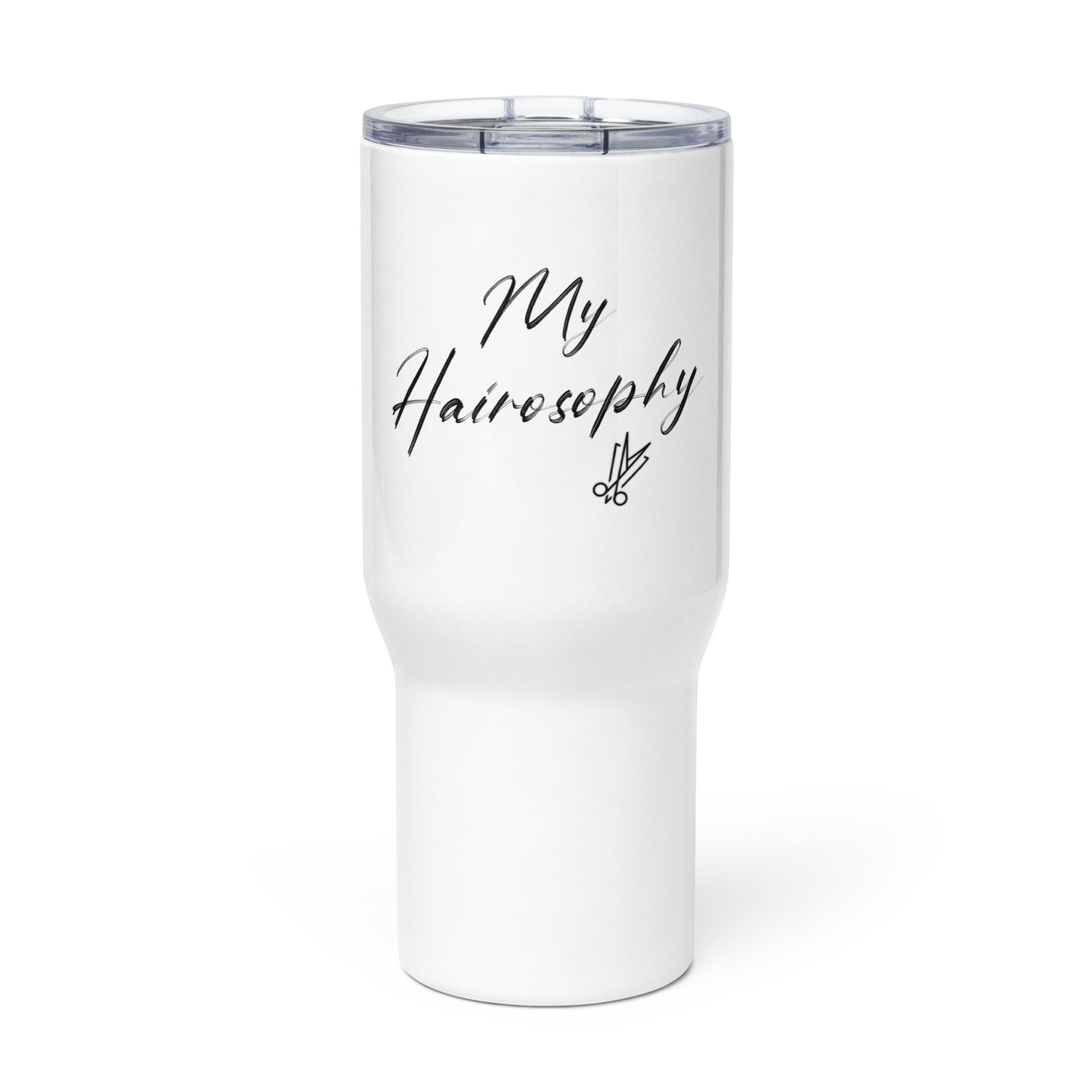 My Hairosophy Travel mug with a handle