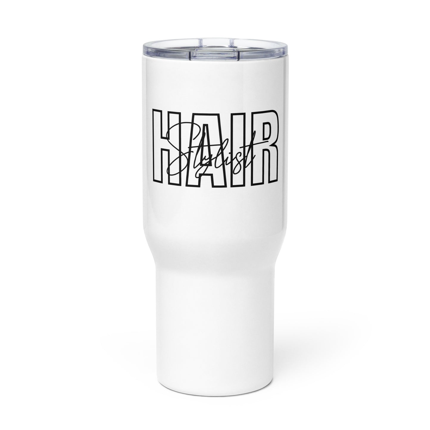 HAIR Stylist Travel mug with a handle