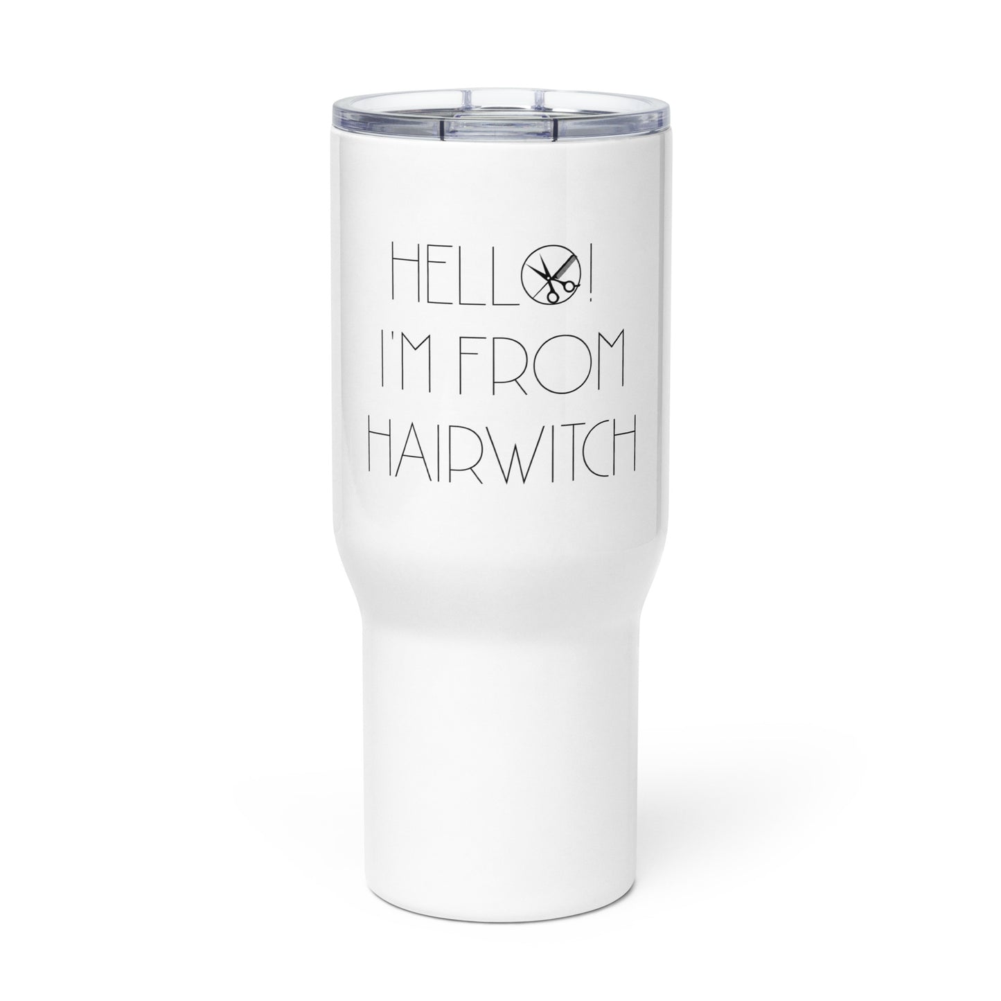 Hello! I'm from Hairwitch! Travel mug with a handle