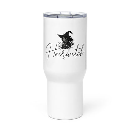 Hairwitch. Travel mug with a handle