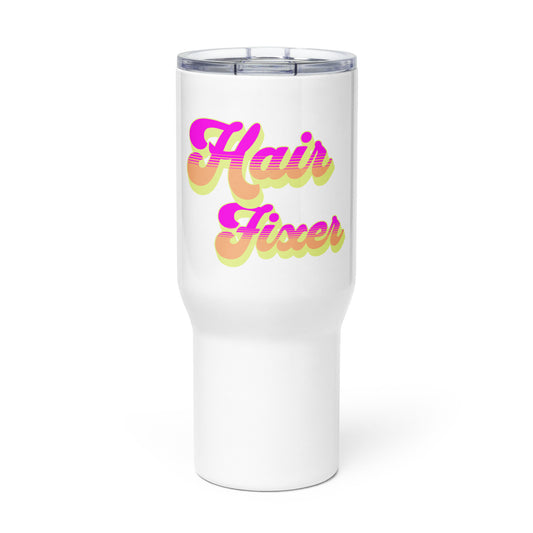 Hair Fixer Travel mug with a handle