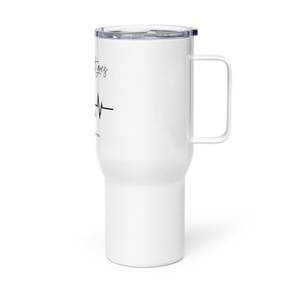 My Heart Goes...Travel mug with a handle