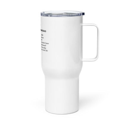 Hair Stylist Specials Travel mug with a handle