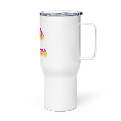 Hair Fixer Travel mug with a handle