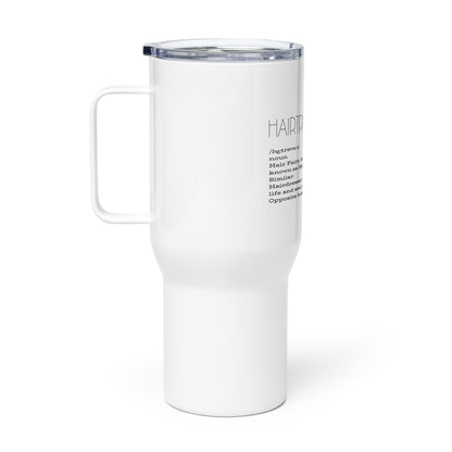 Hairtrovert Definition Travel mug with a handle