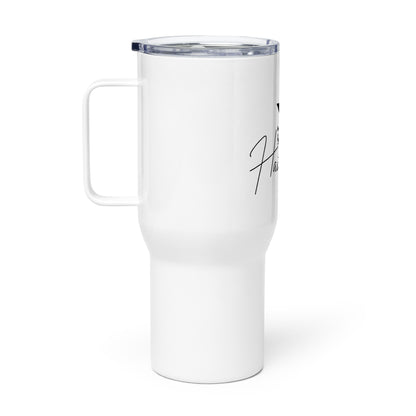 Hairwitch. Travel mug with a handle