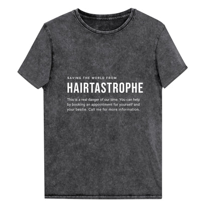 Saving The World From Hairtastrophe Denim T-Shirt