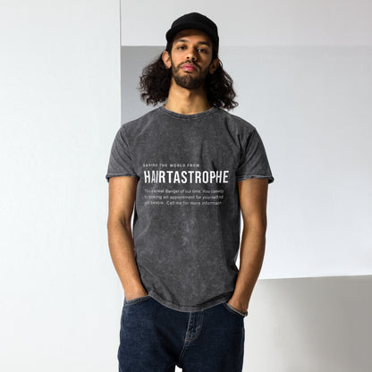 Saving The World From Hairtastrophe Denim T-Shirt