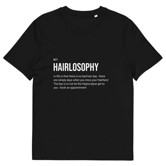 My HAIRLOSOPHY Unisex organic cotton t-shirt