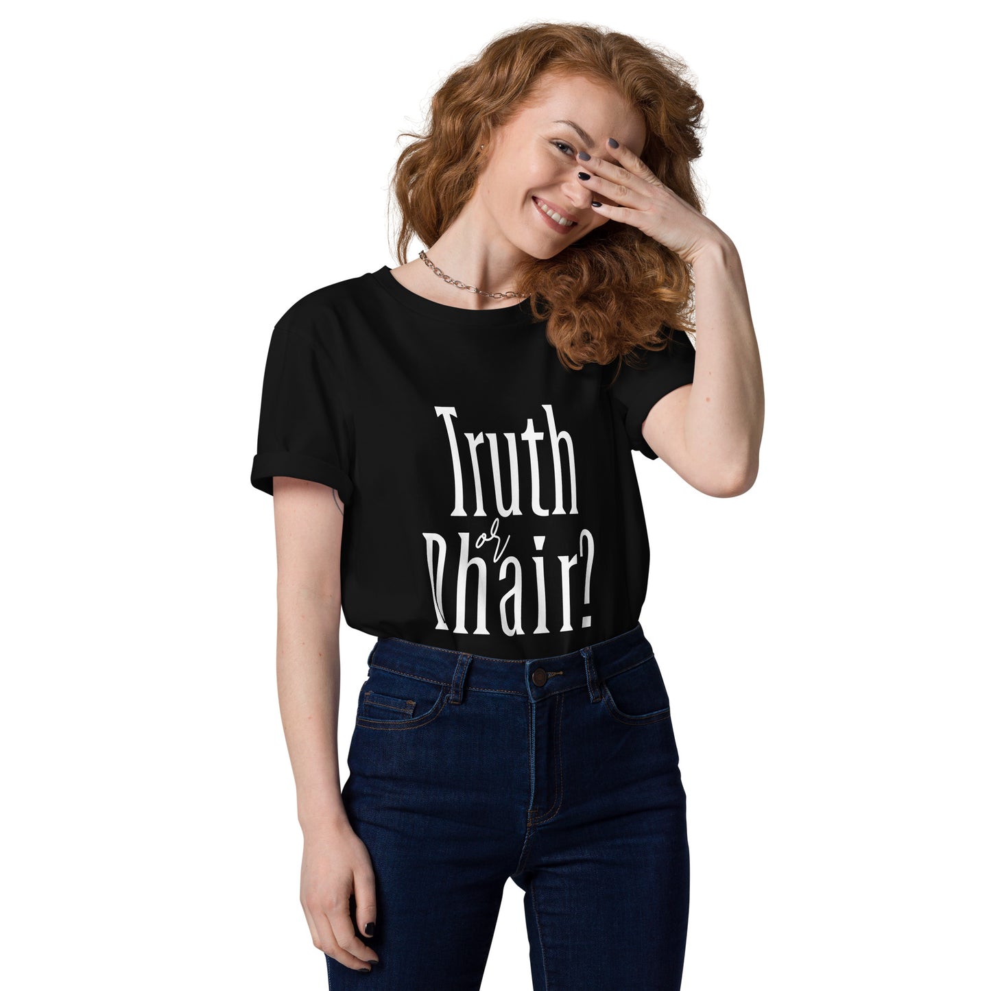 Truth or Dhair Unisex organic cotton t-shirt