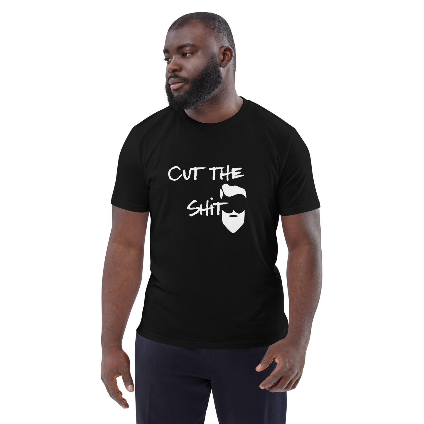 Cut The Shit Unisex organic cotton t-shirt for barber