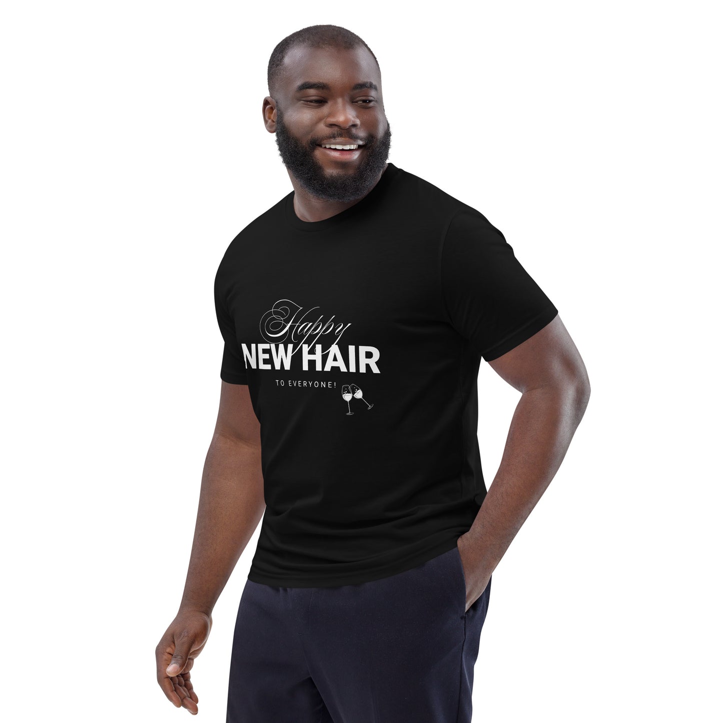 Happy New Hair To Everyone! Unisex organic cotton t-shirt