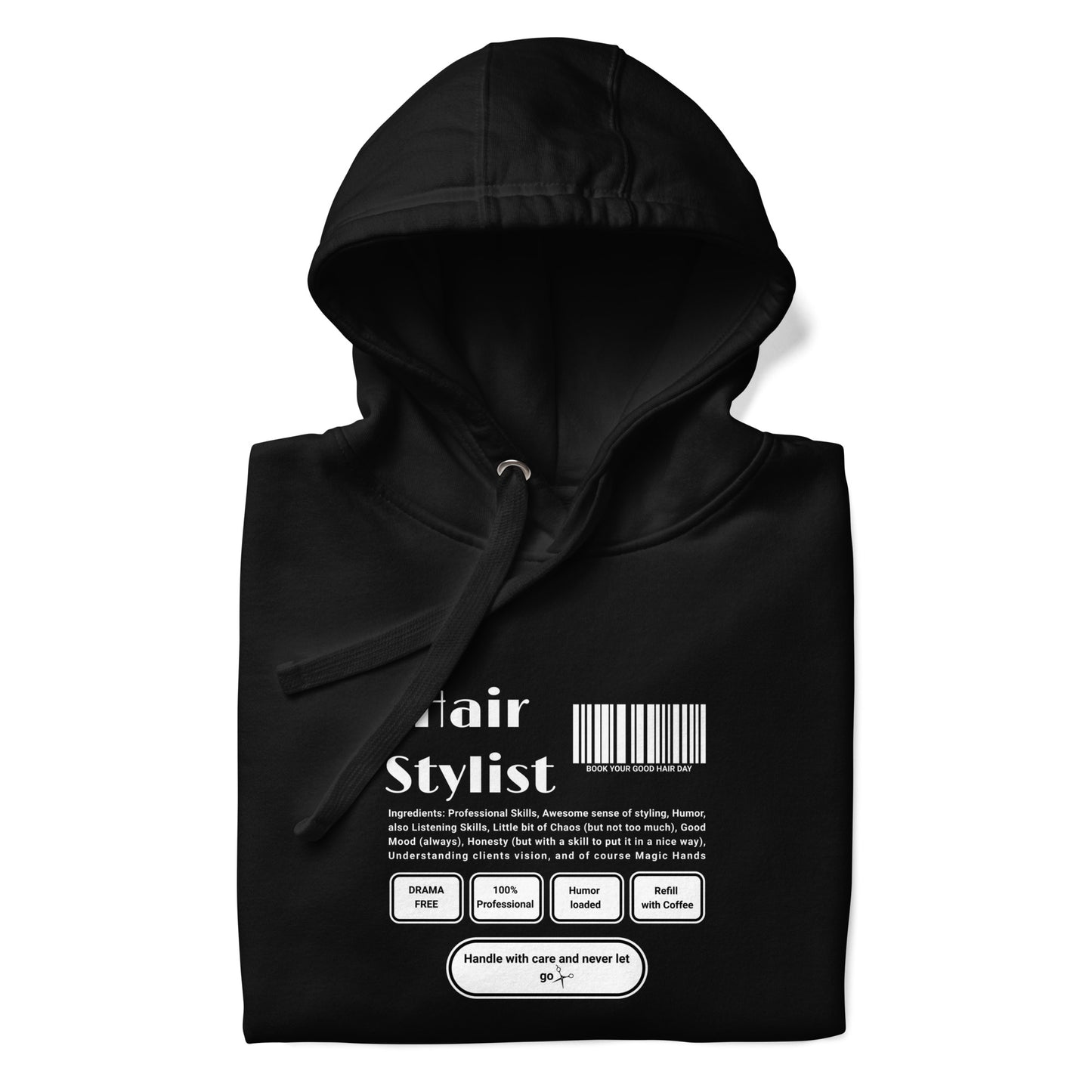 Hair Stylist Barcode Unisex Hoodie