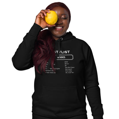 Hairstylist extras and sides Unisex Hoodie